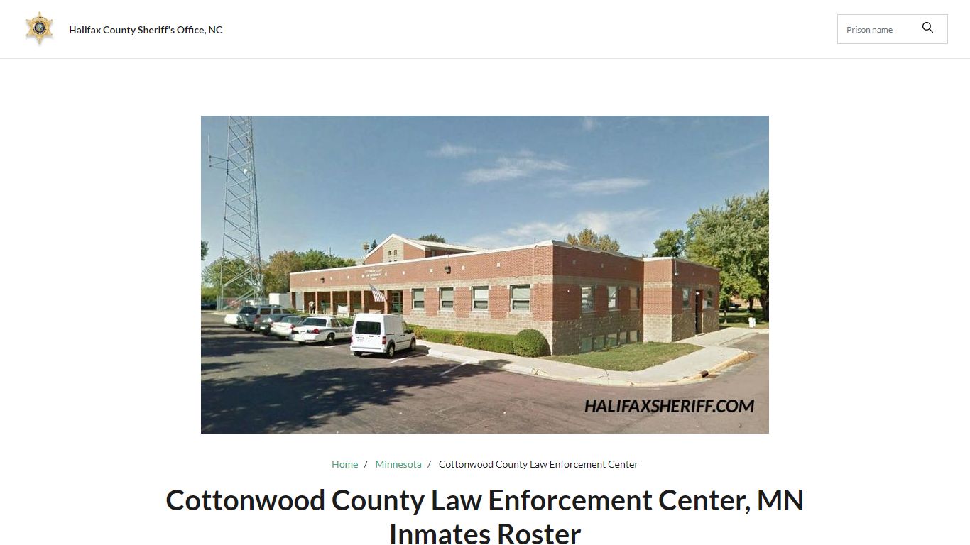 Cottonwood County Law Enforcement Center, MN Jail Roster ...